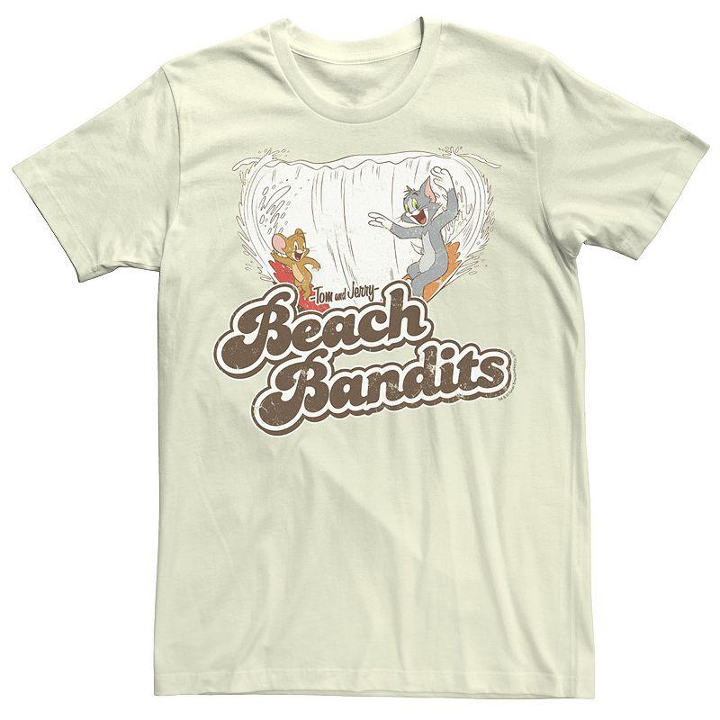 Men's Looney Tunes Tom & Jerry Beach Bandits Distorted Tee,  Product Image