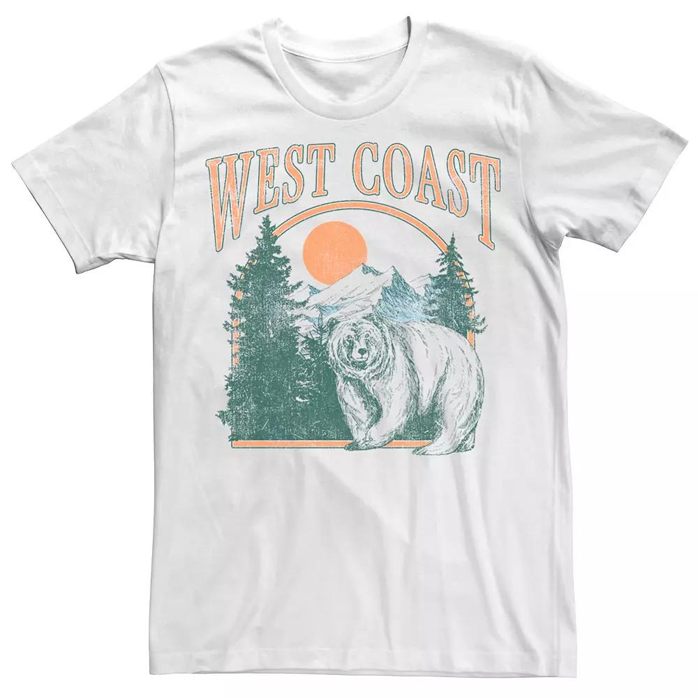 Men's West Coast Grizzly Bear Forest Landscape Tee,  Product Image