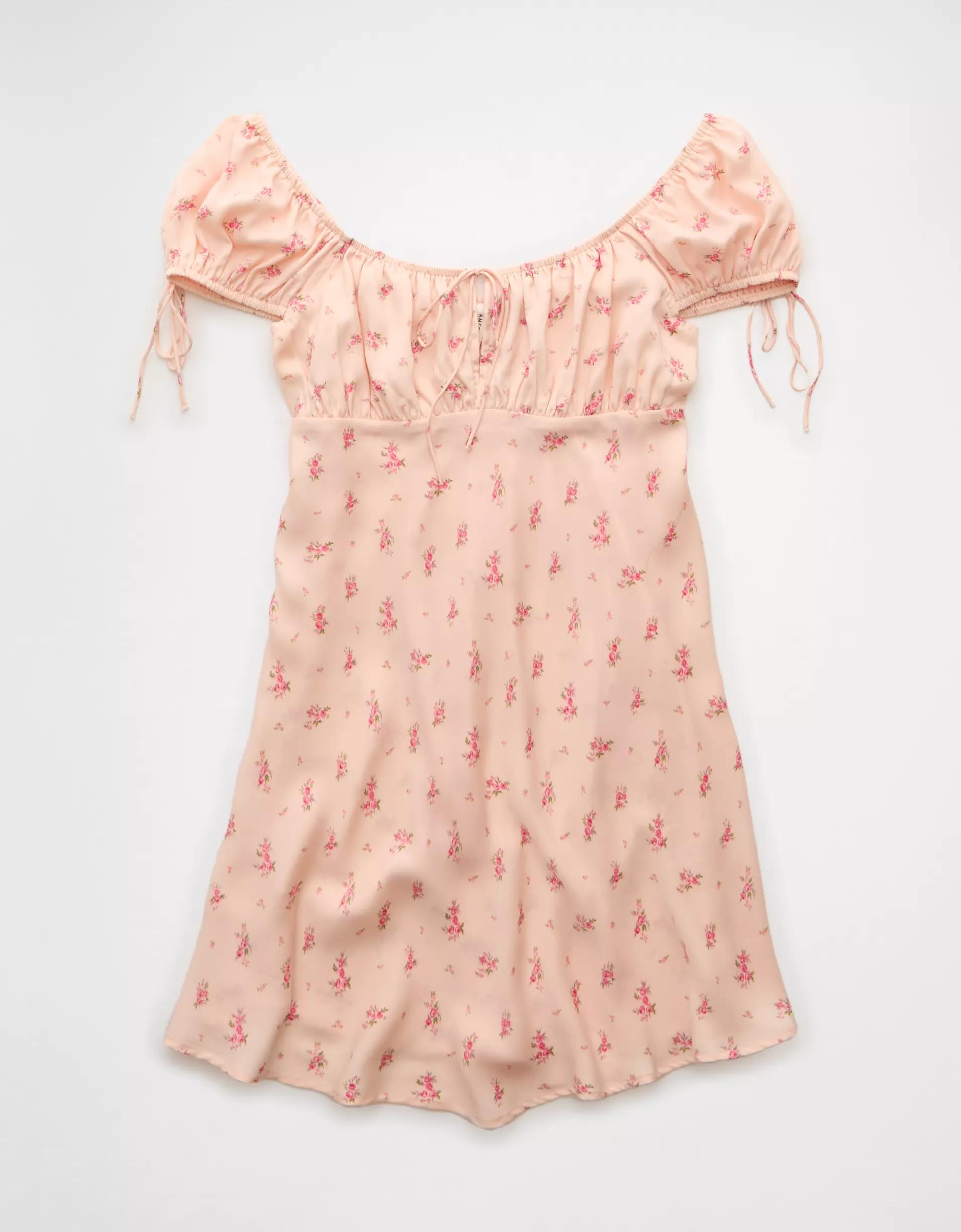 AE Cap Sleeve Floral Mini Dress Product Image