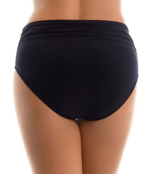 Magicsuit Solid Jersey Brief Shirred Swim Bottom Product Image