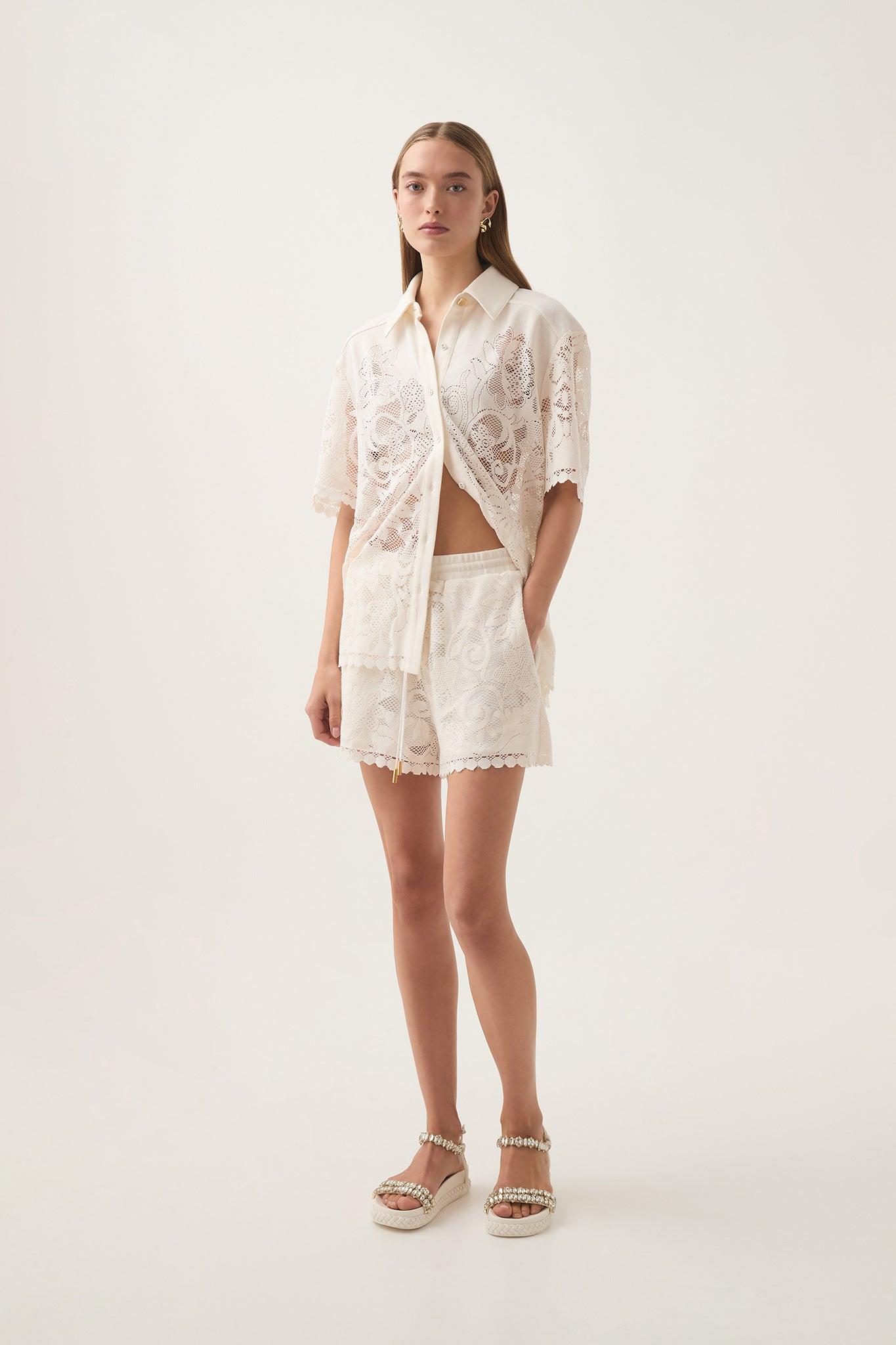Muses Lace Oversize Shirt Product Image