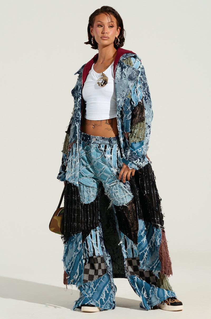 RONNY PATCHWORK TRENCH Product Image