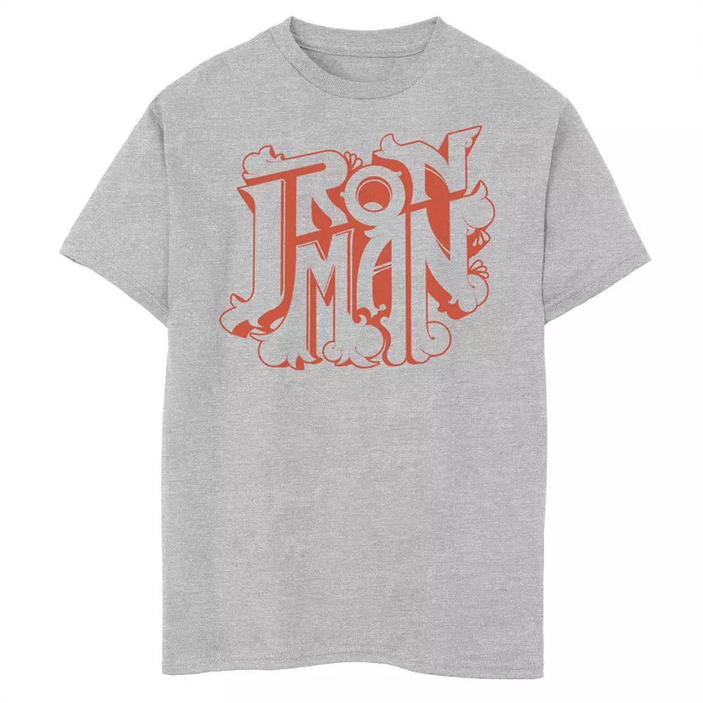 Boys 8-20 Marvel Iron Man Retro Bubble Text Logo Graphic Tee, Boy's,  Product Image