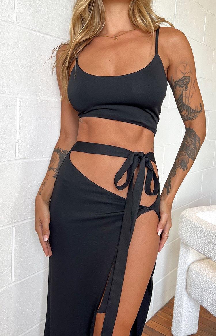 Wild Night Black Maxi Dress Product Image