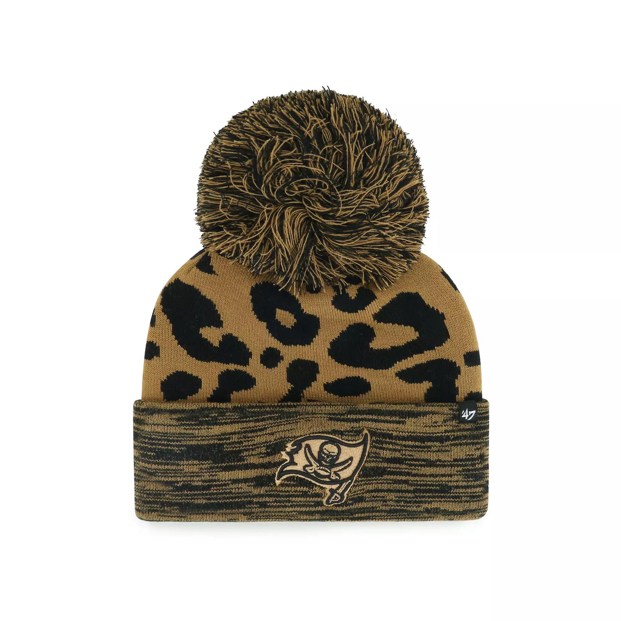 Women's '47  Brown Tampa Bay Buccaneers Rosette Cuffed Knit Hat with Pom Product Image