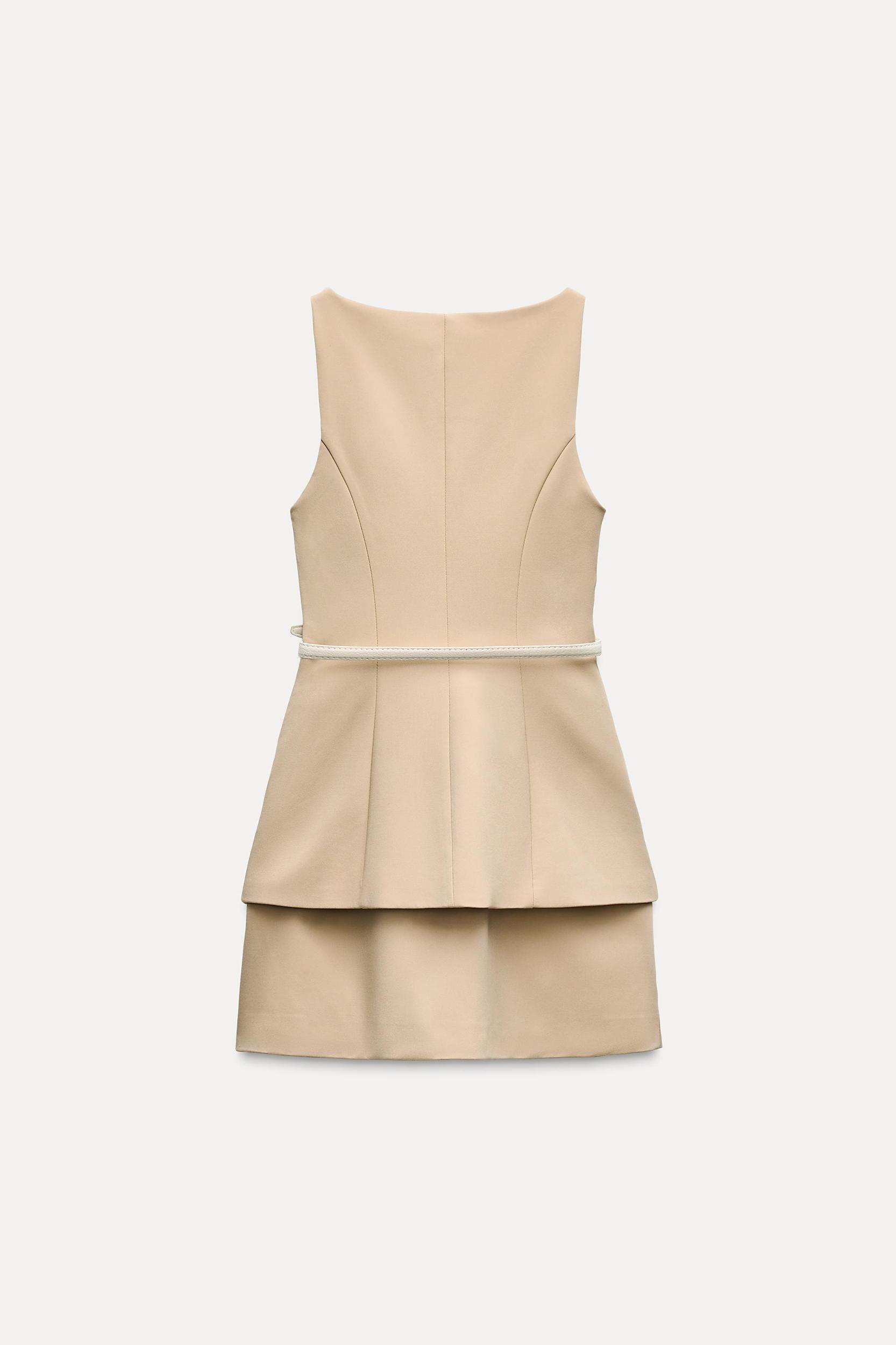 BELTED MINI DRESS Product Image
