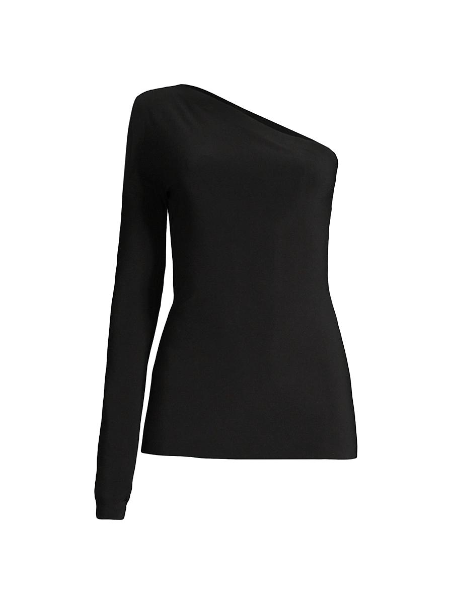 Womens One Shoulder One Sleeve Top Product Image