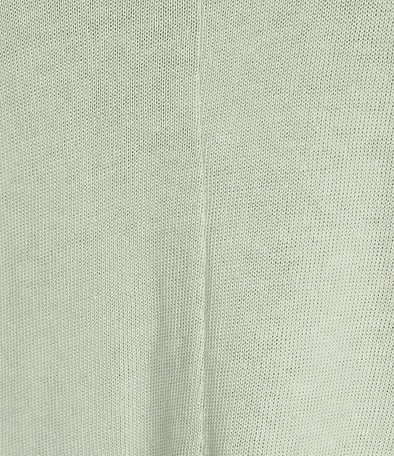 Intro Petite Size V-Neck 3/4 Sleeve Washed Knit Sweater Product Image