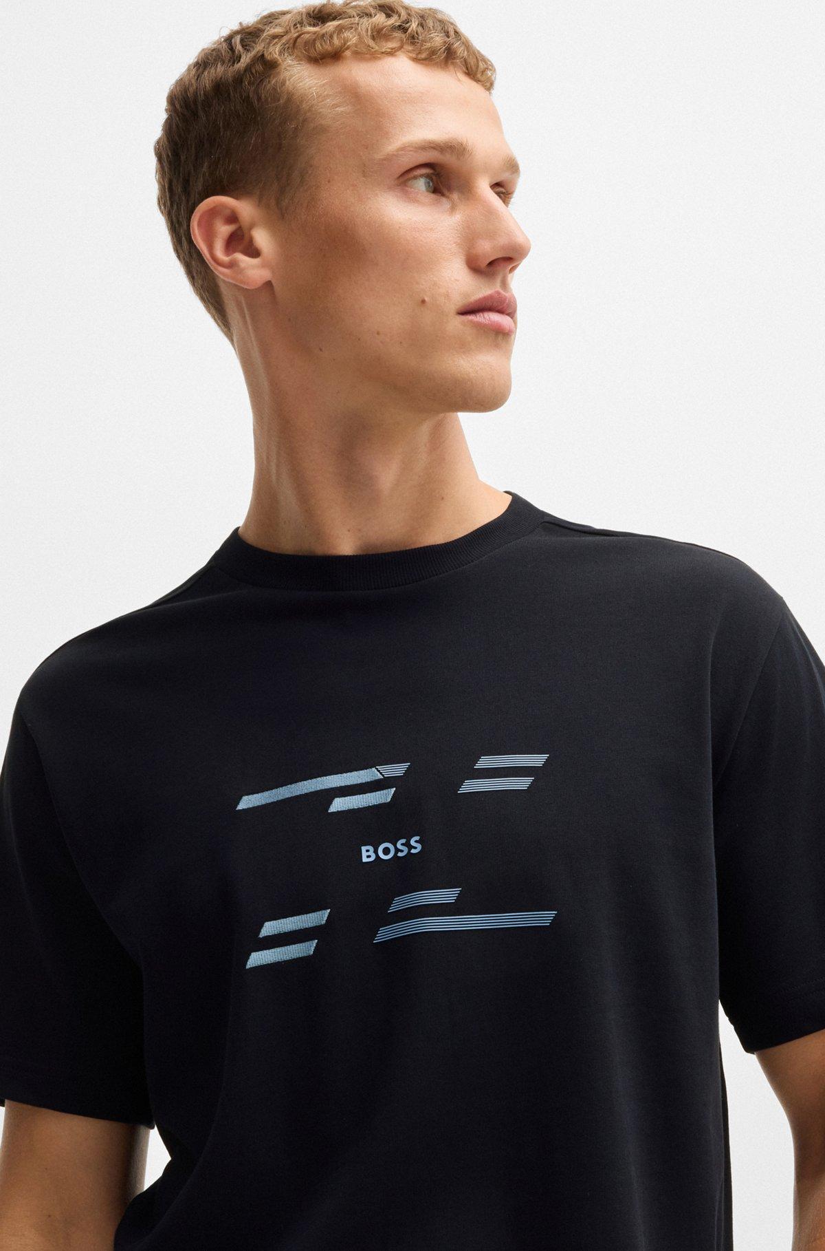 Cotton-jersey relaxed-fit T-shirt with seasonal artwork Product Image