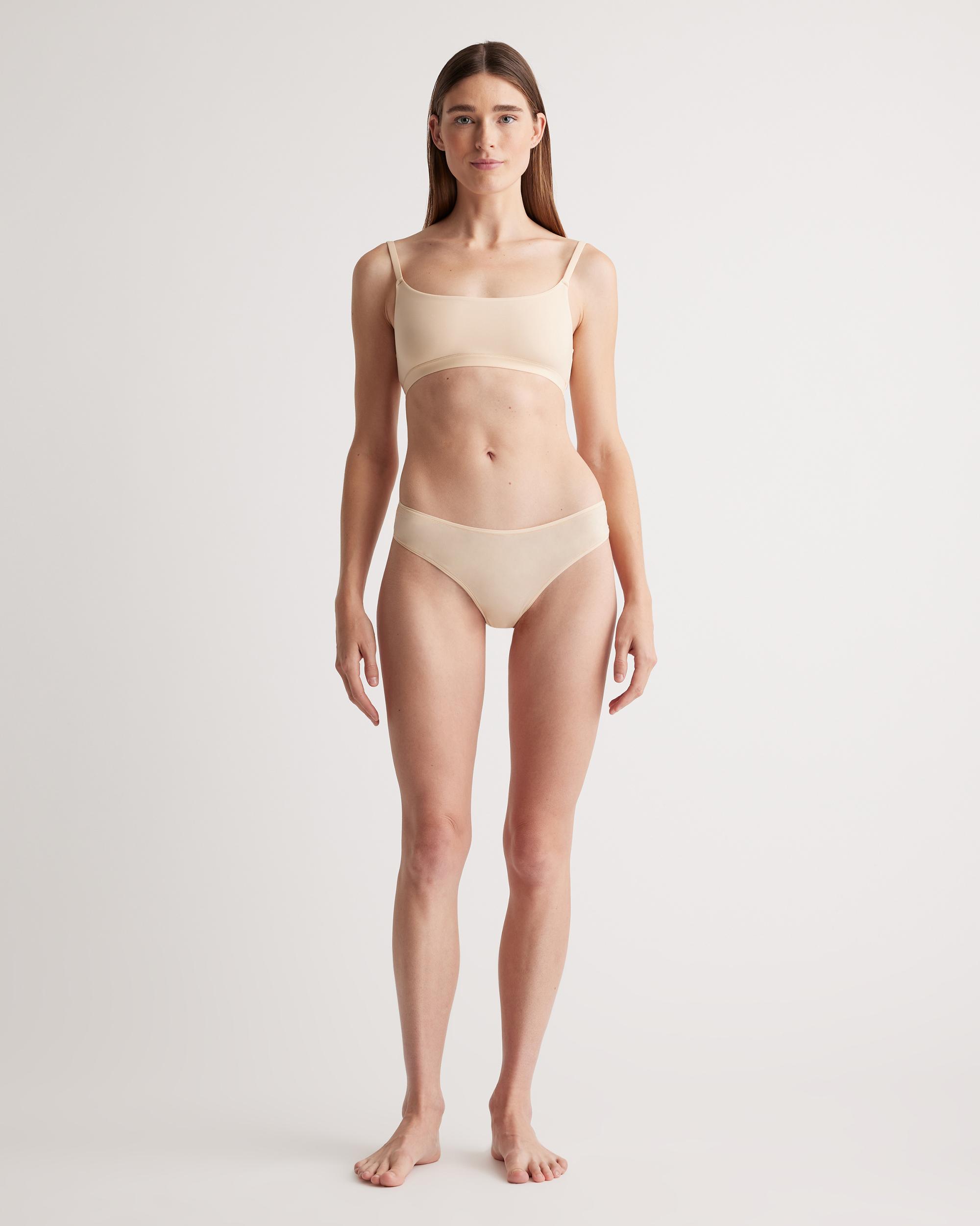 Quince | Women's Second Skin Thong Size XS, Nylon/Spandex Product Image