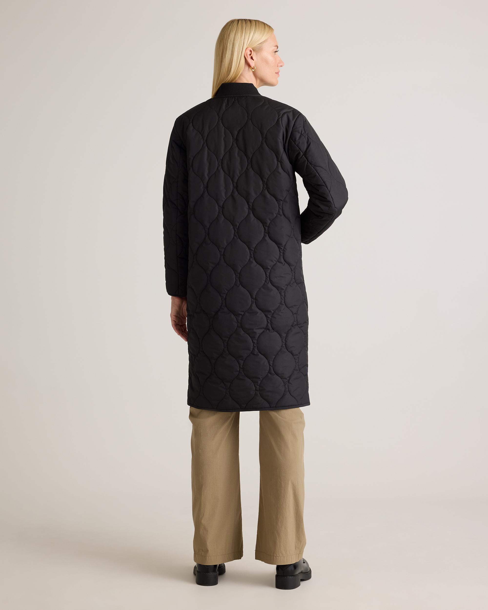 Quince | Women's Featherless Quilted Puffer Long Coat Size XL, Recycled Polyester Product Image