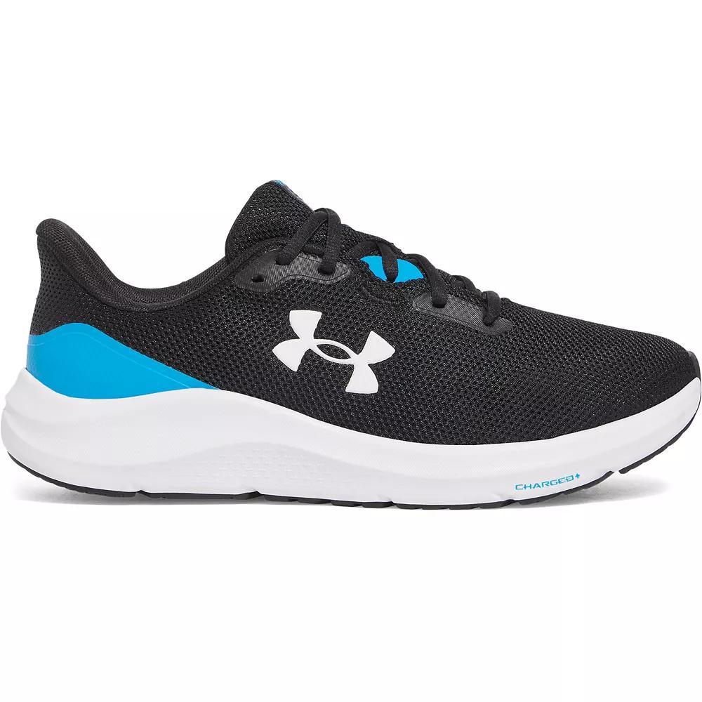 Under Armour Charged Pursuit 4 Men's Running Shoes, Size: 9.5, Black Blue Product Image
