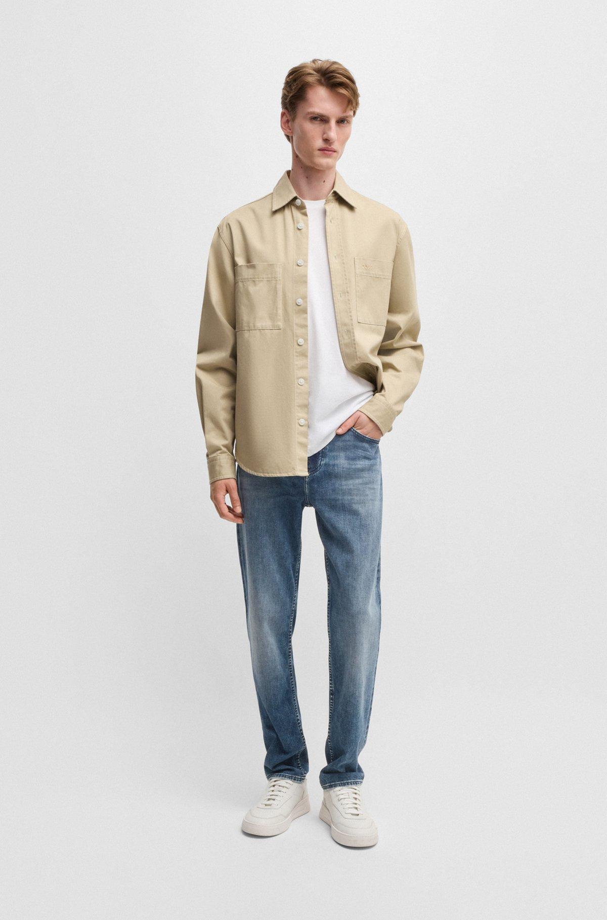 Maine regular-fit jeans in super-soft blue denim Product Image