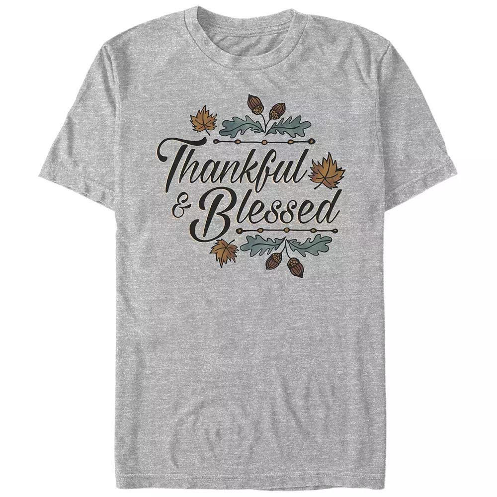 Men's Thankful And Blessed Graphic Tee,  Product Image