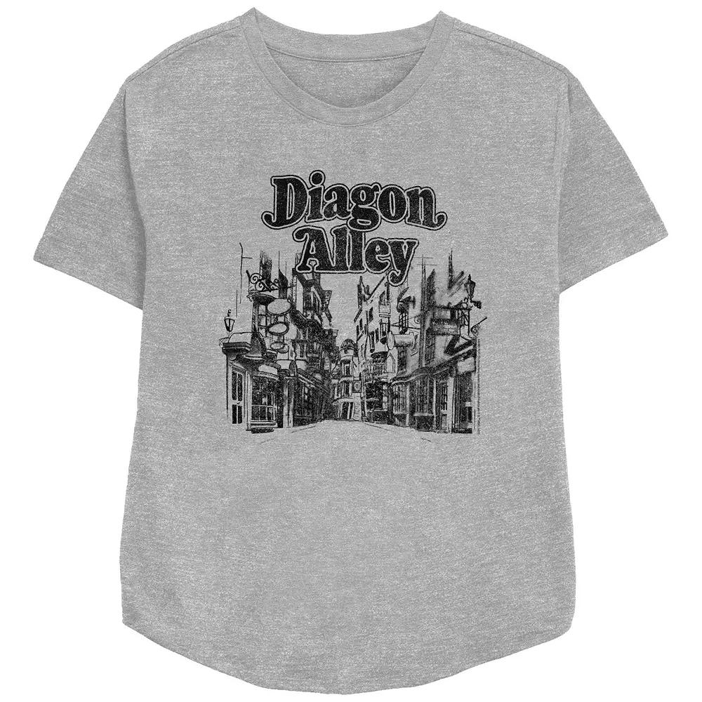 Women's Harry Potter Diagon Alley Relaxed Fit Graphic Tee, Girl's,  Product Image