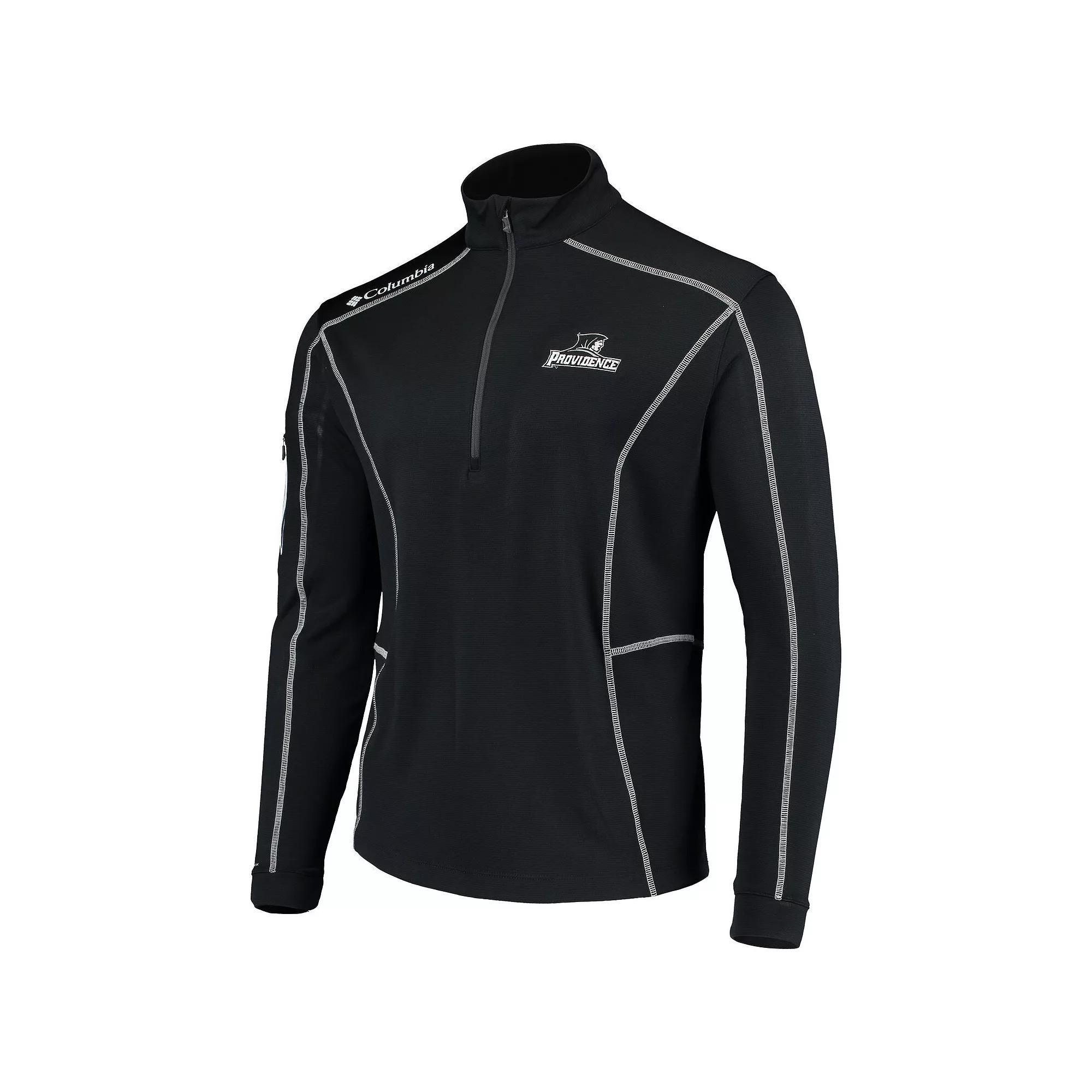 Men's Columbia Golf Black Providence Friars Shotgun Omni-Shade Quarter-Zip Pullover, Size: Small, Prv Black Product Image