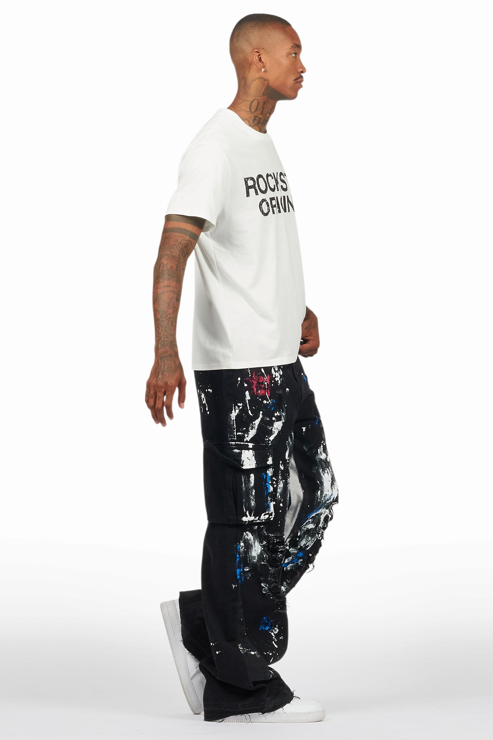 Dallin Black Painter Baggy Cargo Jean Male Product Image