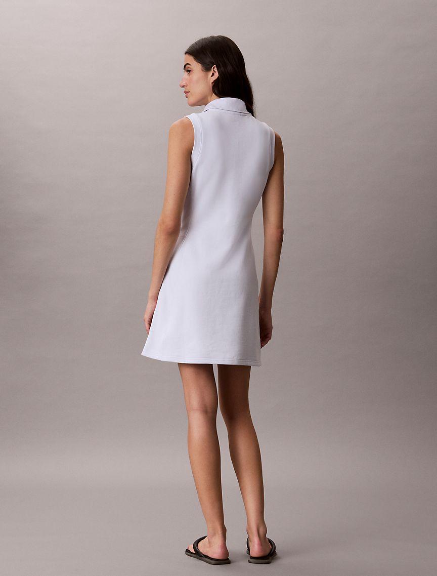 French Terry 1/4 Zip Sleeveless Dress Product Image