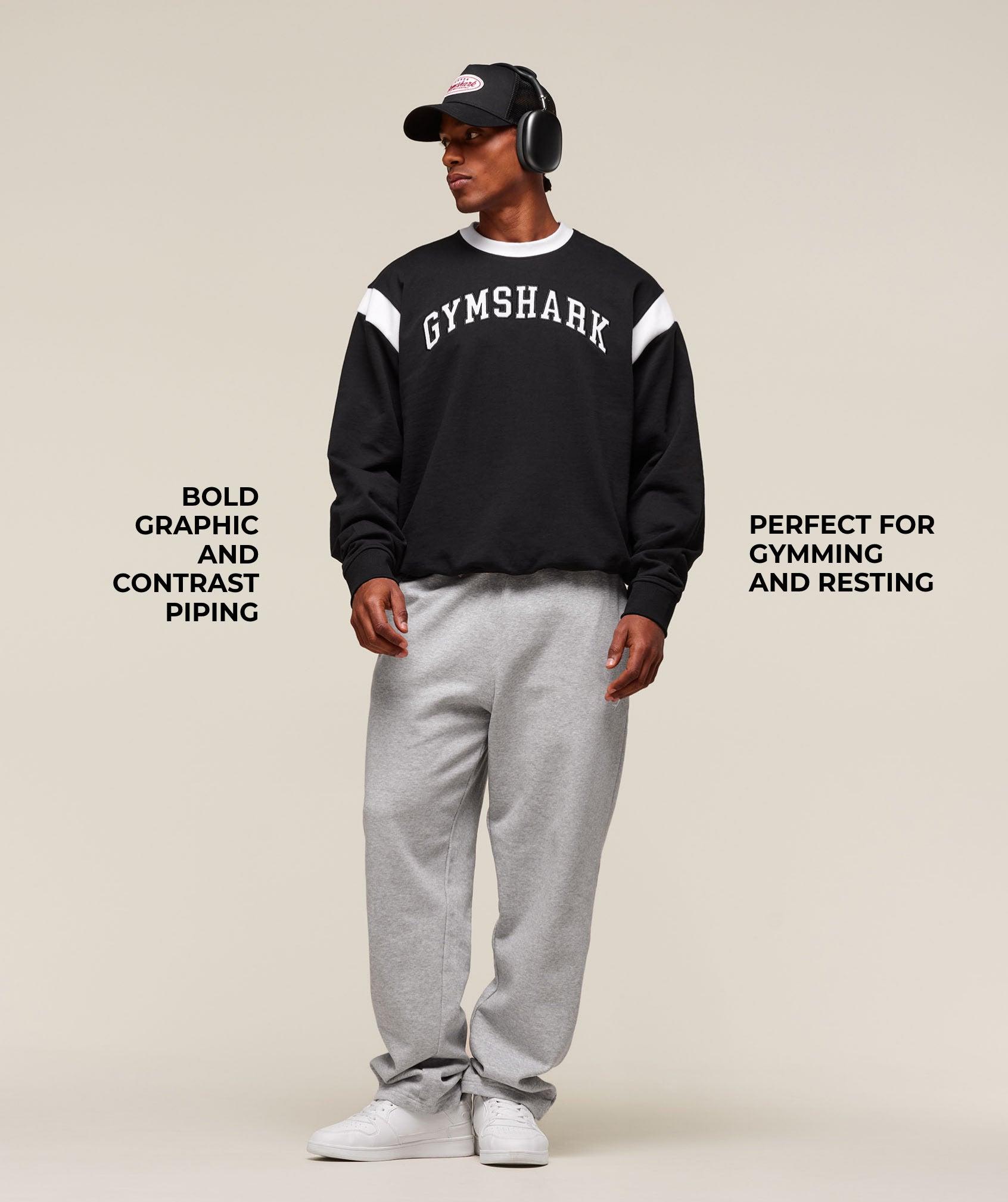 Gymshark GSLC Crew - Black Male Product Image