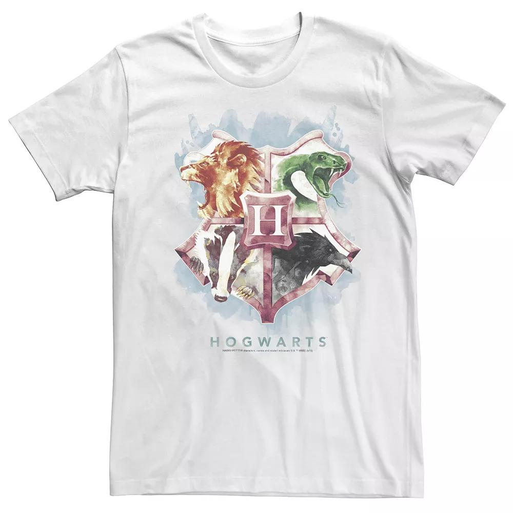 Men's Harry Potter Hogwarts Houses Crest Tee, Size: Medium, White Product Image