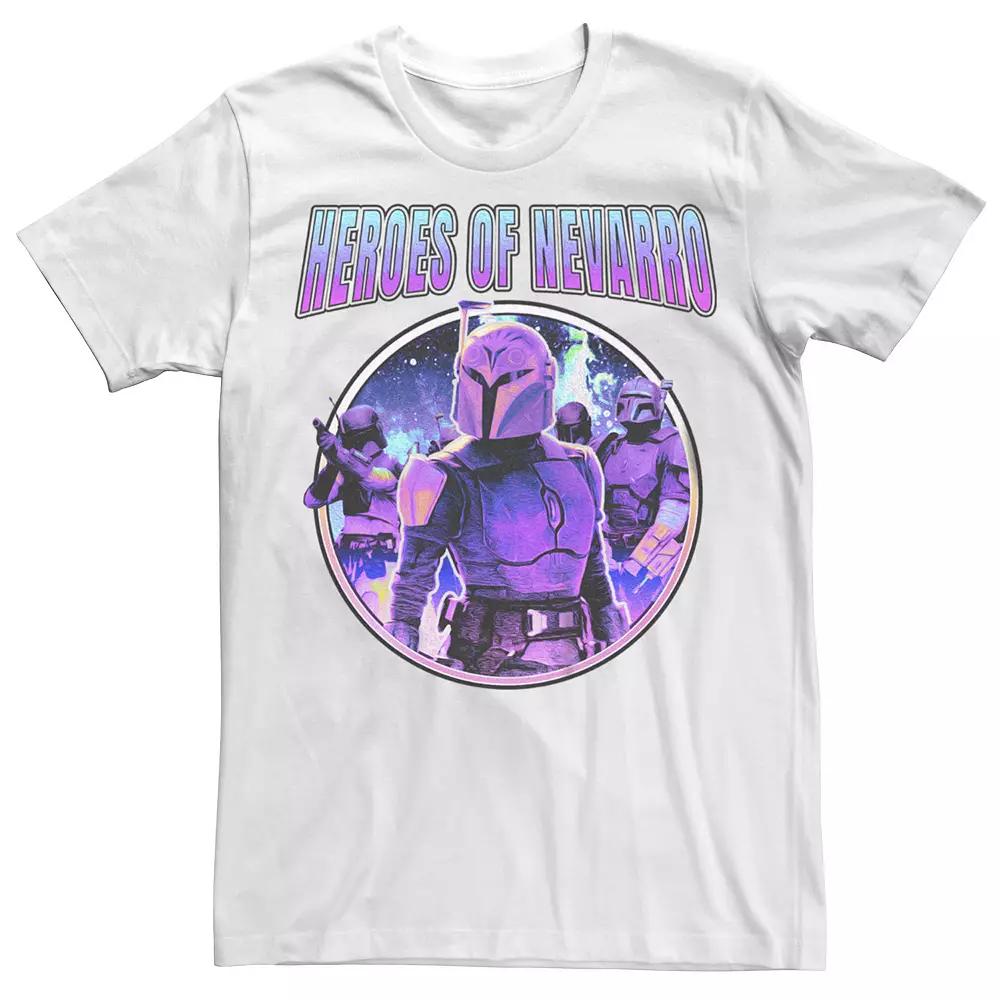 Men's Star Wars The Mandalorian Bo-Katan Heroes of Nevarro Neon Circle Graphic Tee,  Product Image