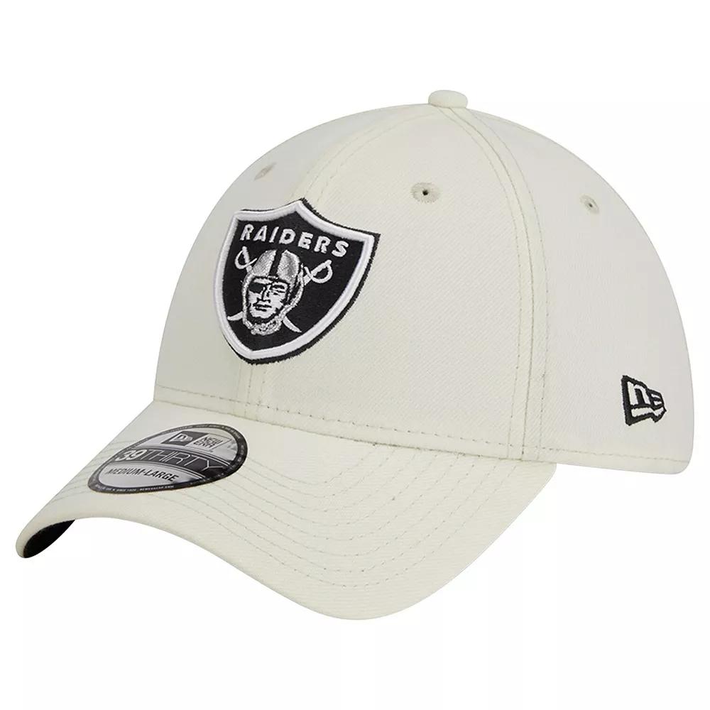 Men's New Era Cream Las Vegas Raiders Classic 39THIRTY Flex Hat, Size: Small/Medium, Lvr Beige Product Image