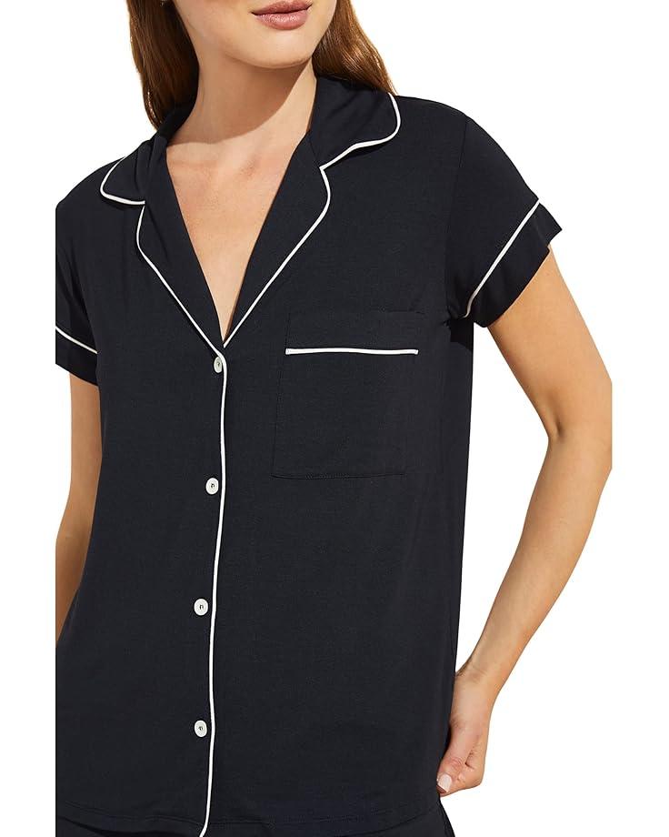 Gisele Printed Short Sleeve Crop Pajama Product Image