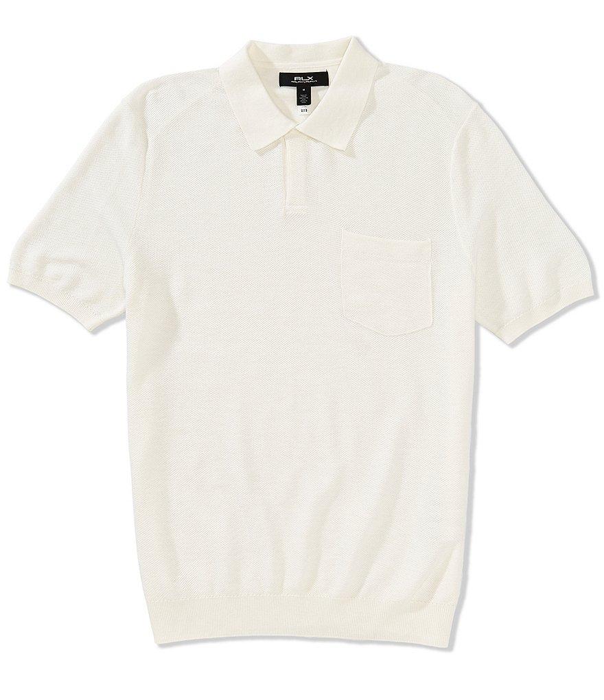 Polo Ralph Lauren RLX Golf Mesh-Knit Performance Stretch Short Sleeve Sweater Polo Shirt Product Image