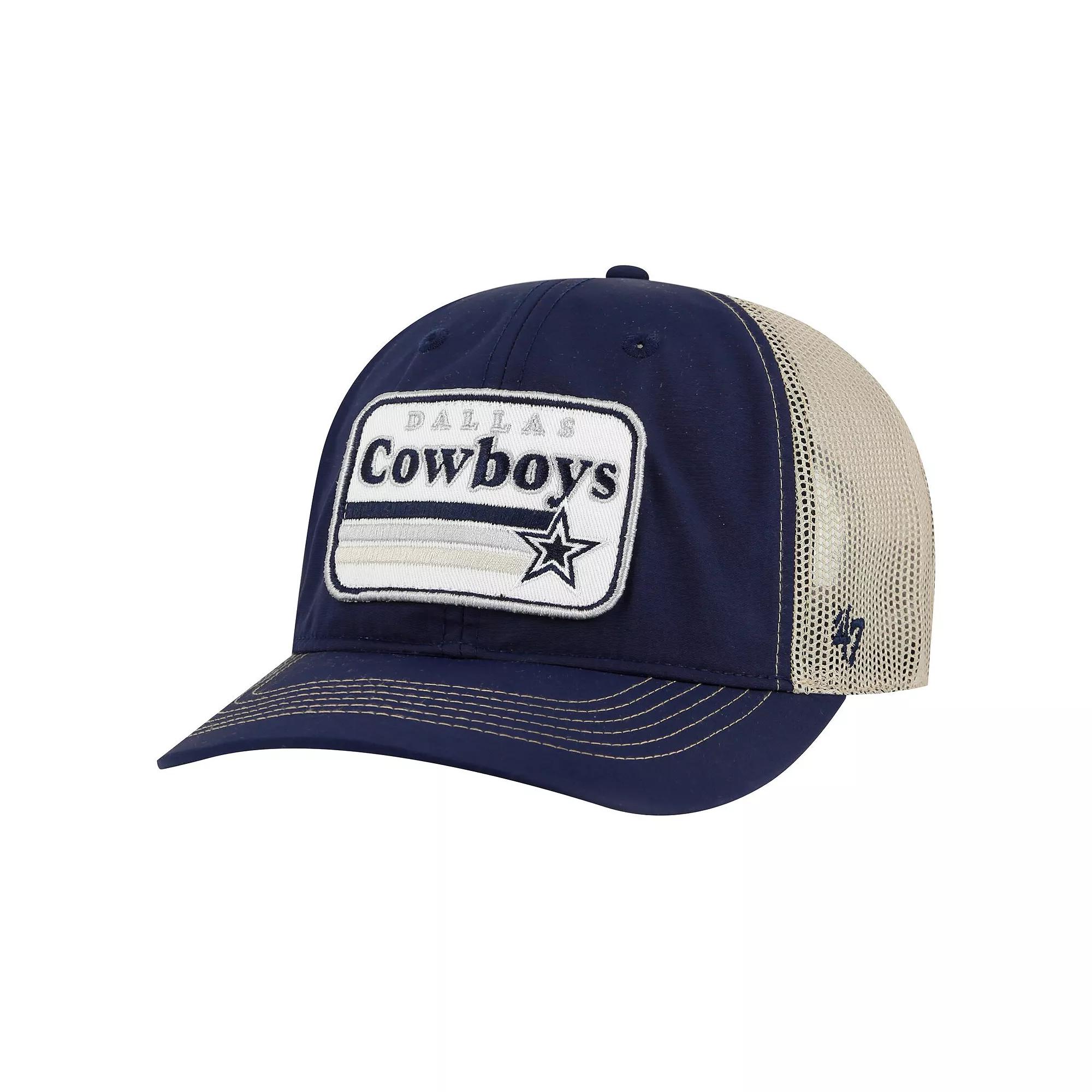 Men's '47 Navy/Natural Dallas Cowboys Campscape Trucker Adjustable Hat, Blue Product Image