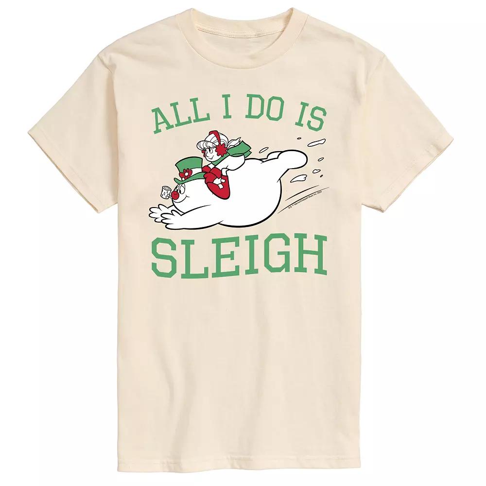 Men's Frosty The Snowman All I Do Is Sleigh Tee,  Product Image