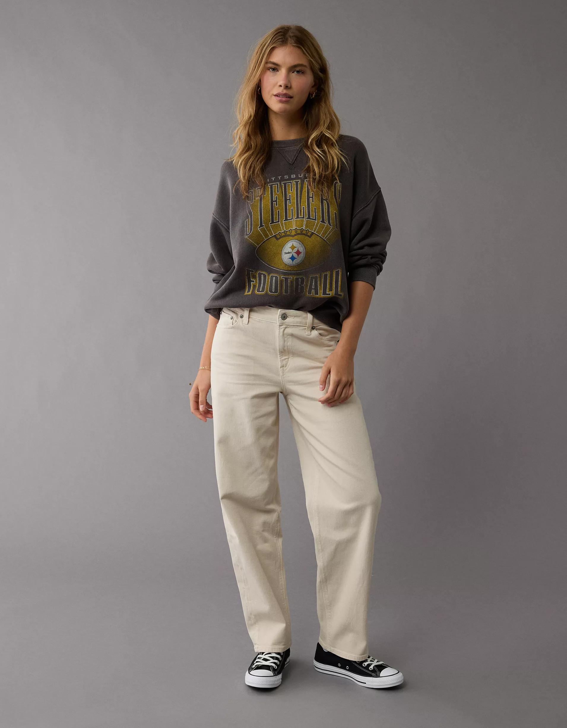 AE NFL Pittsburgh Steelers Crew Neck Sweatshirt Product Image