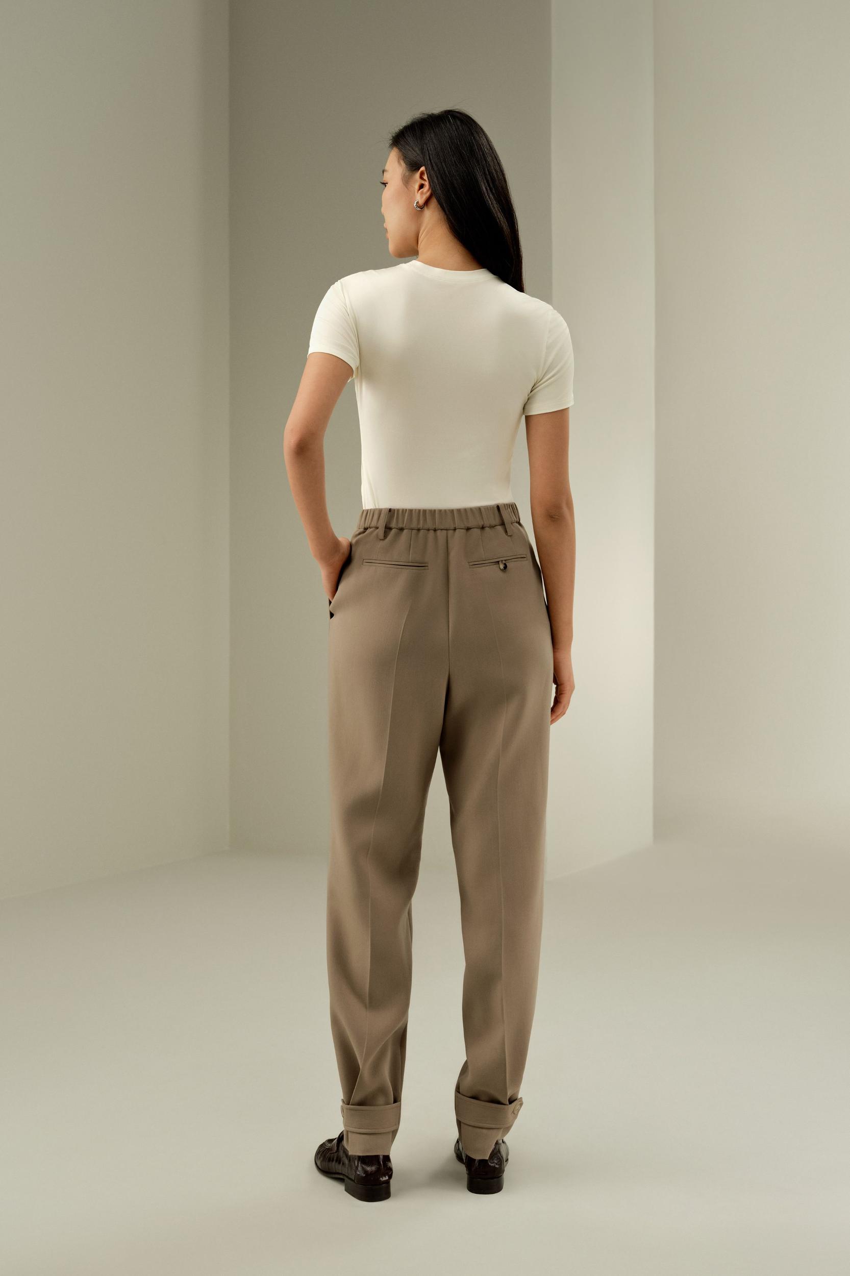 LILYSILK Wool Silk Blend Pants - for Women - Black Silk Wool - Chic and Cosy Wide Leg Pants 12 Product Image