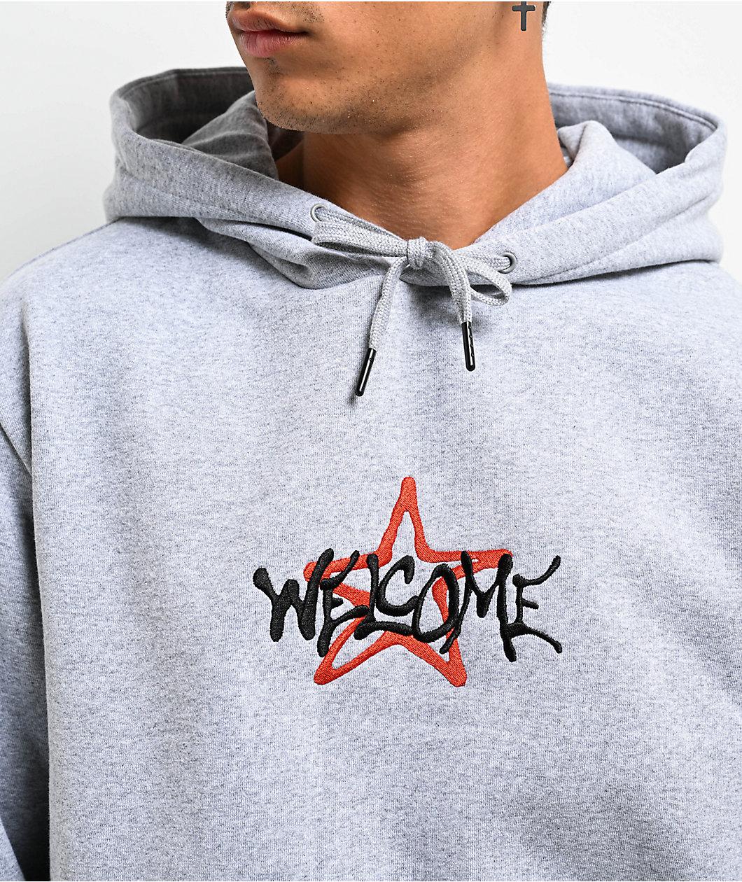 Welcome Sirius Heather Grey Hoodie Product Image