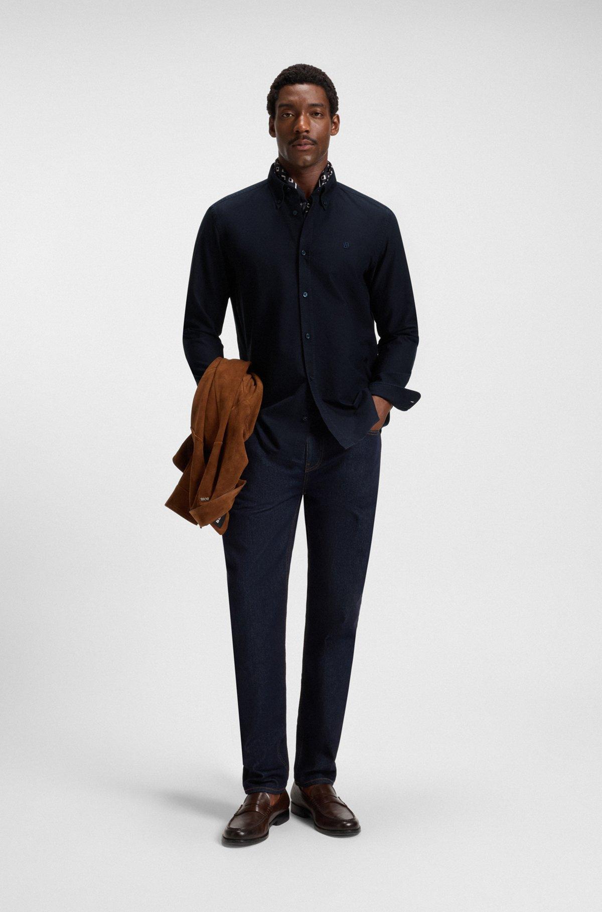 Slim-fit shirt in Italian cotton Product Image