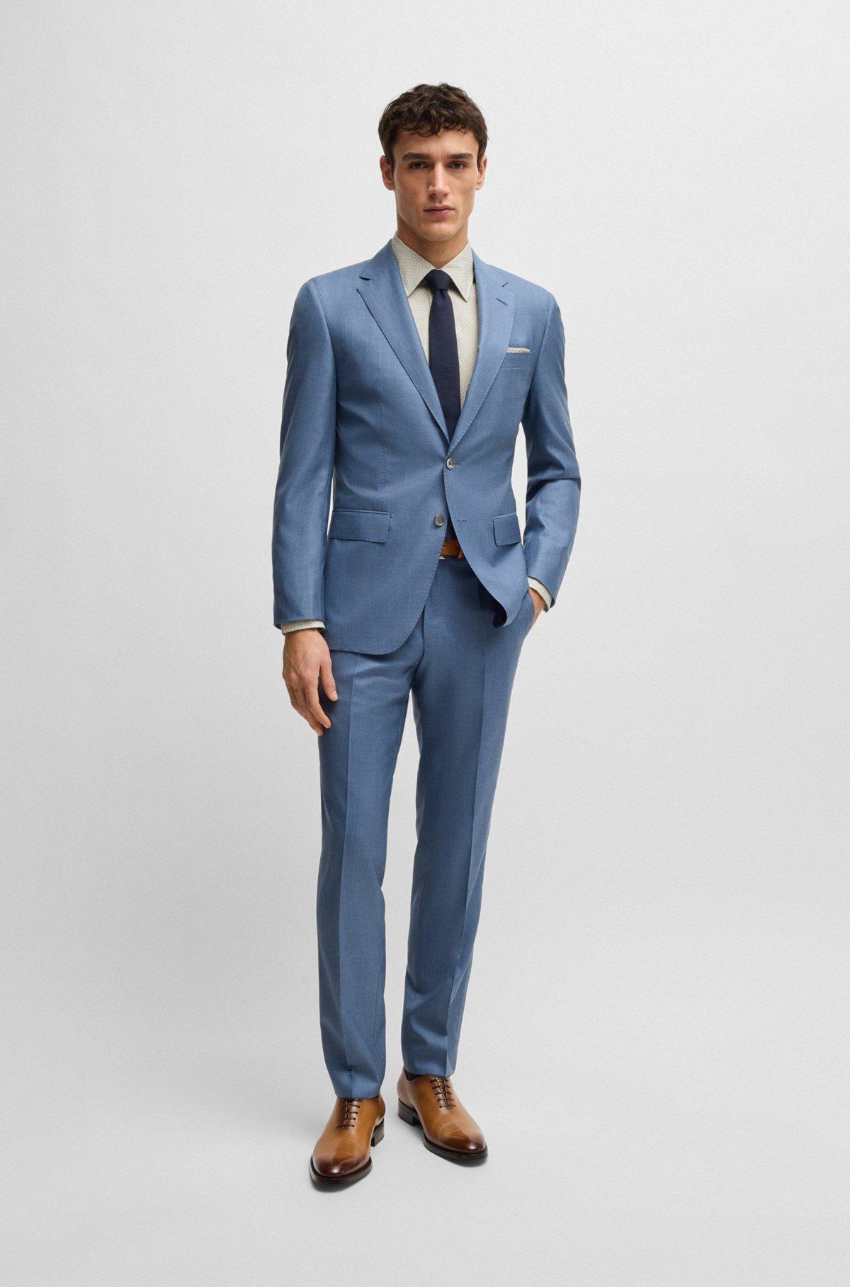 Slim-fit shirt in Italian-made printed cotton Product Image