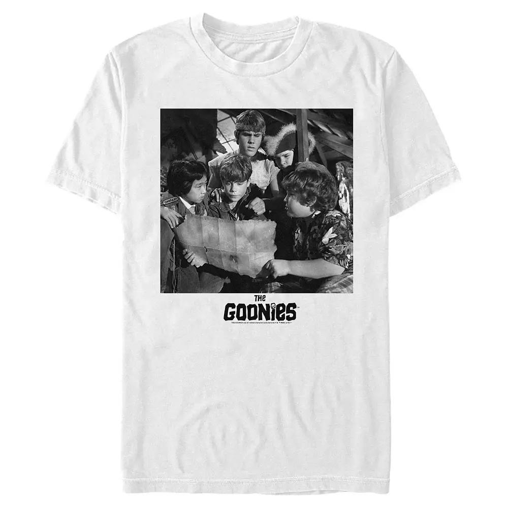 Men's The Goonies Map Scene Graphic Tee, Size: XS, White Product Image