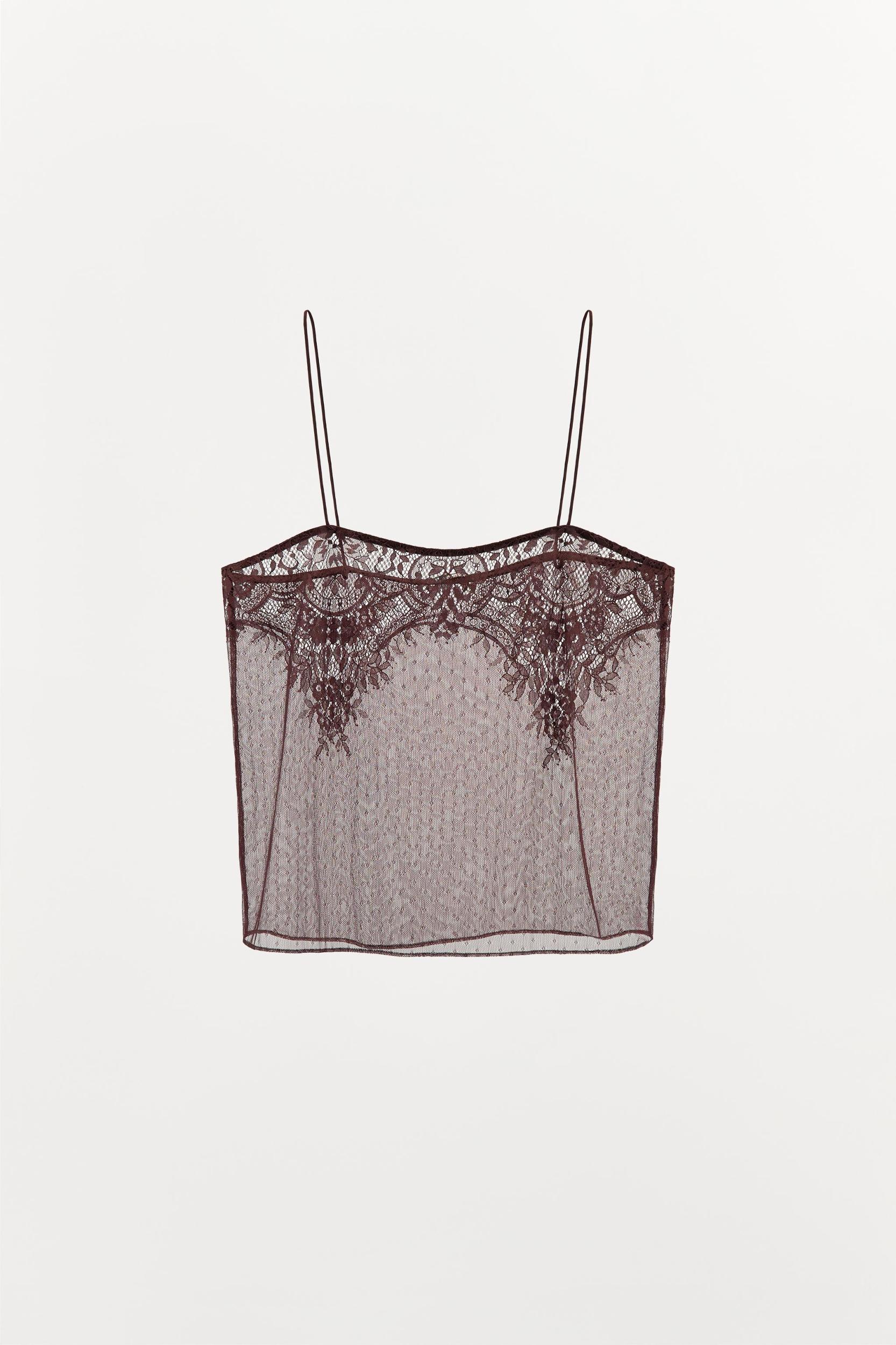 LACE STRAP TANK TOP Product Image