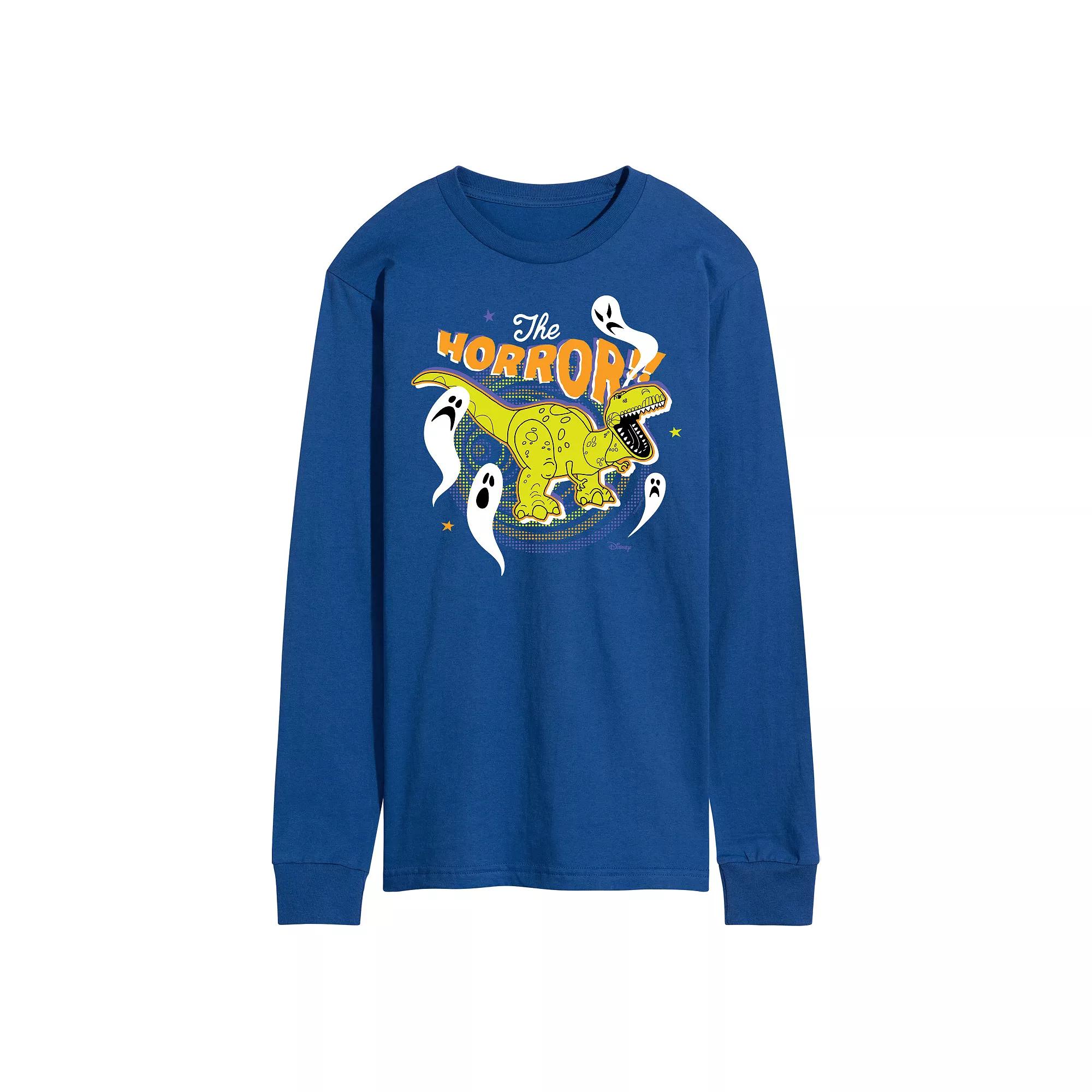 Disney/Pixar's Toy Story Men's The Horror Rex Long Sleeve Graphic Tee,  Product Image