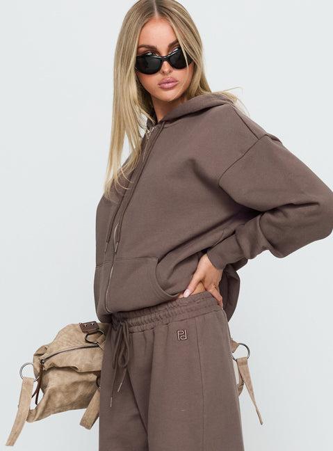 All Day Straight Leg Sweatpants Mocha Product Image