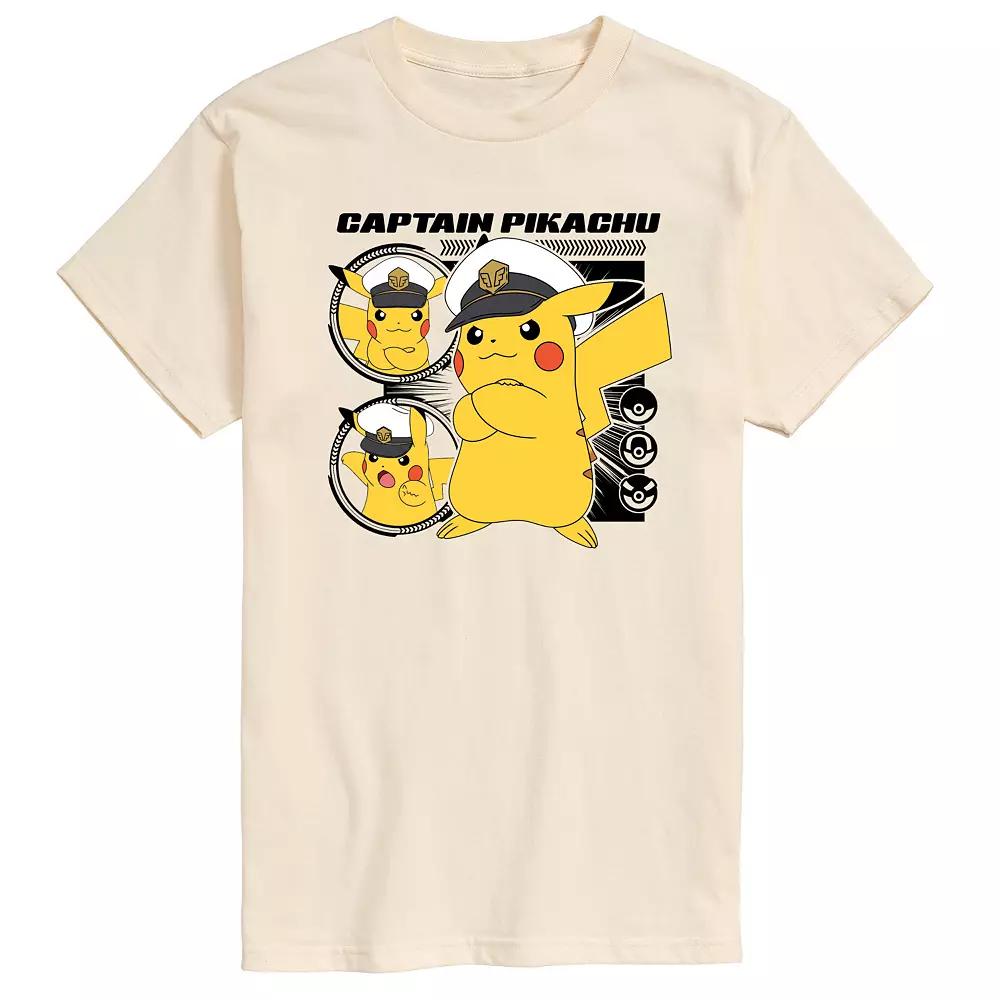 Men's Pokemon Captain Pikachu Graphic Tee,  Product Image