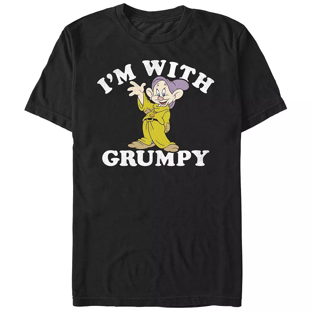 Men's Snow White And The Seven Dwarfs I'm With Grumpy Graphic Tee,  Product Image