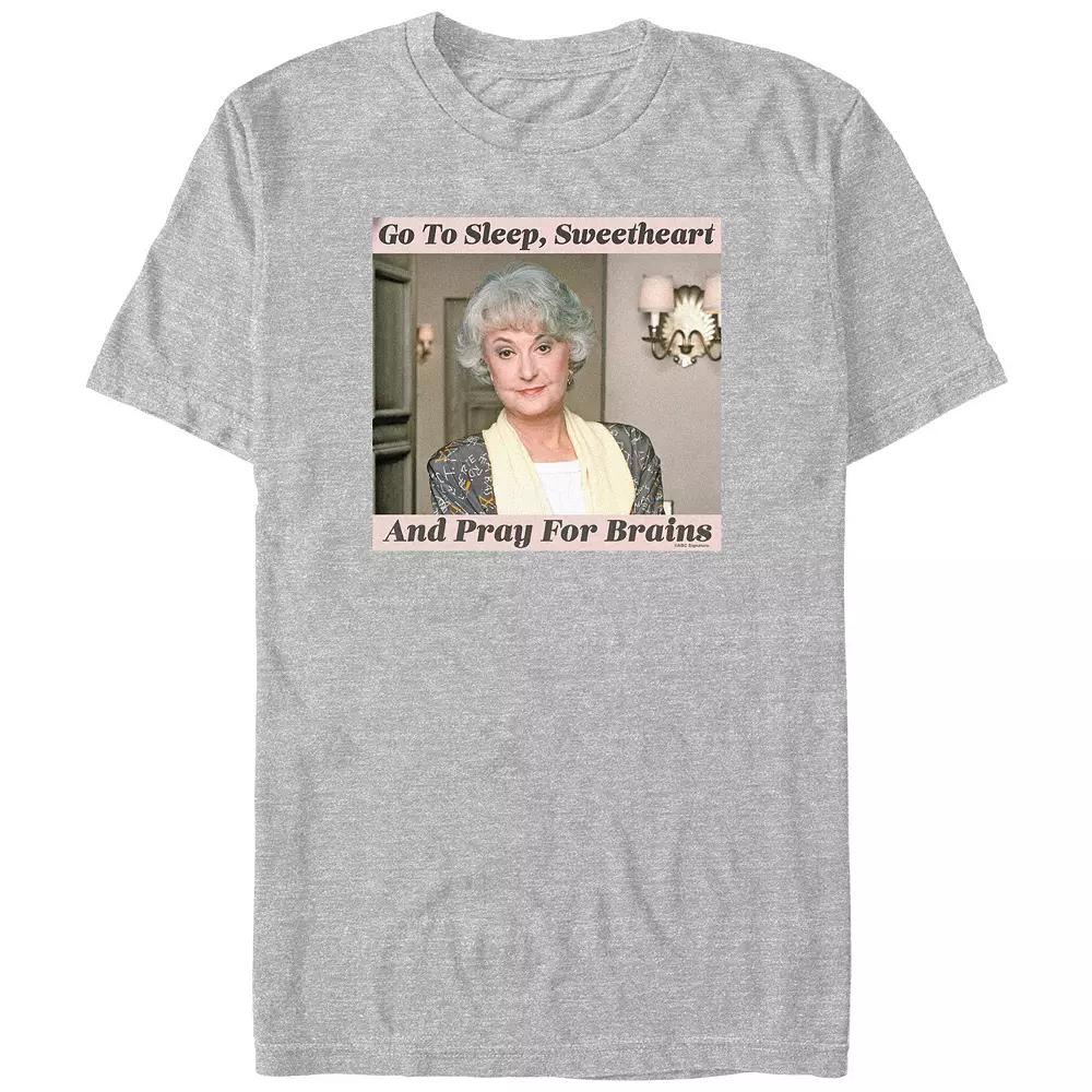 Men's The Golden Girls Dorothy Sweetheart Pray For Brains Graphic Tee,  Product Image