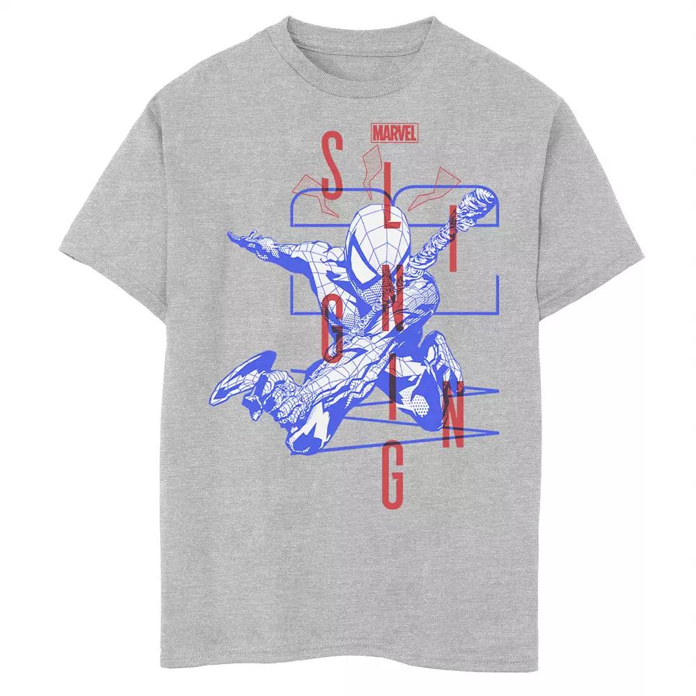 Boys 6-20 Marvel Spider-Man Bold Slinging Web Poster Graphic Tee, Boy's,  Product Image
