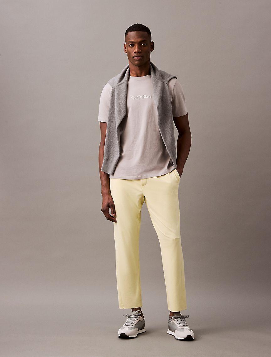 Calvin Klein Mens Soft Stretch Sport Knit Pants - Blue Product Image