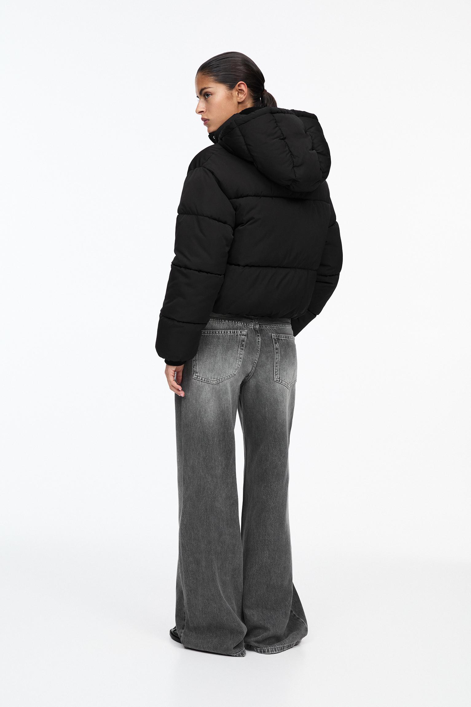 Puffer jacket with hood Product Image