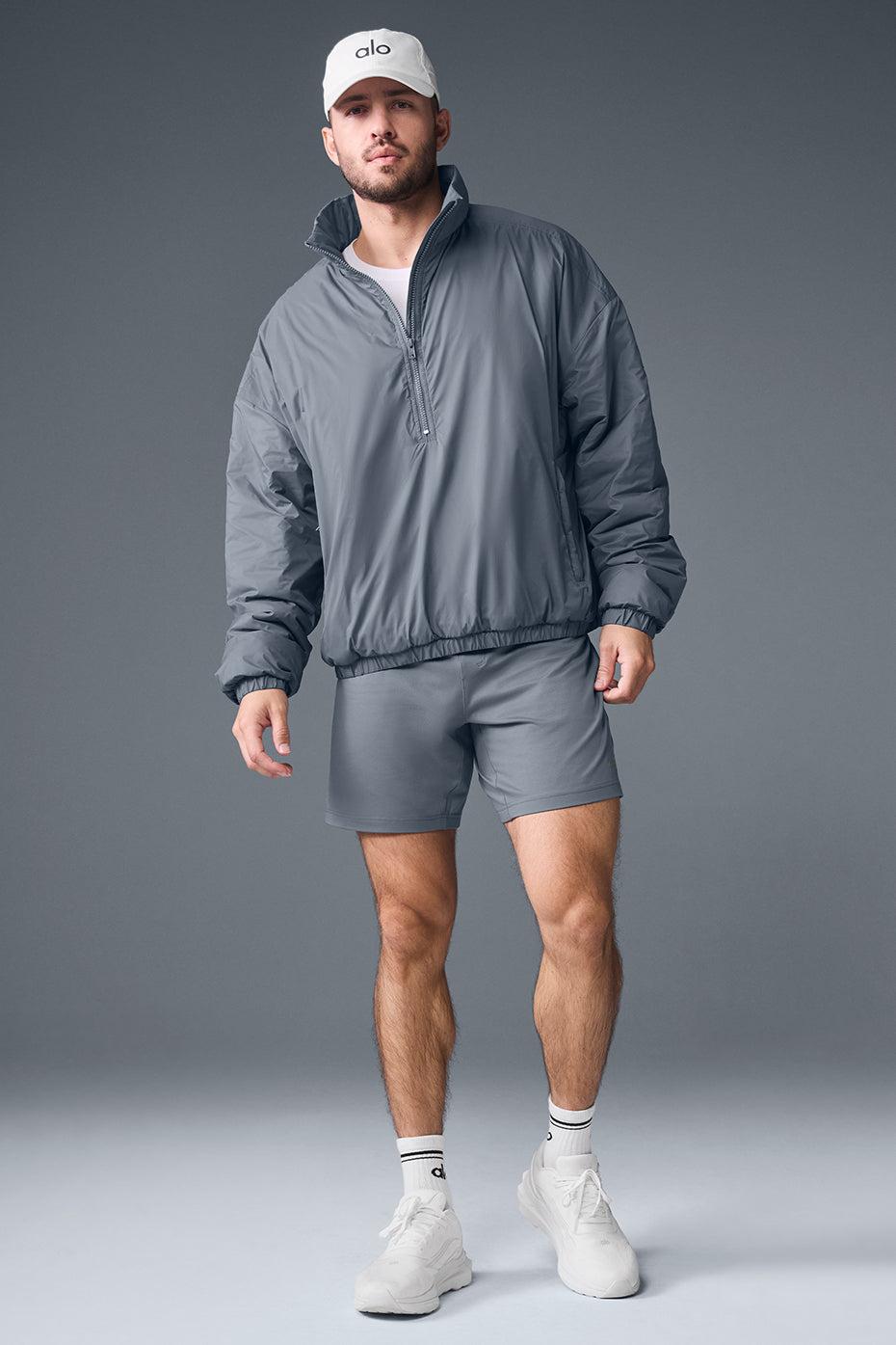Latitude Light Weight 1/2 Zip Pullover Jacket - Steel Grey Product Image