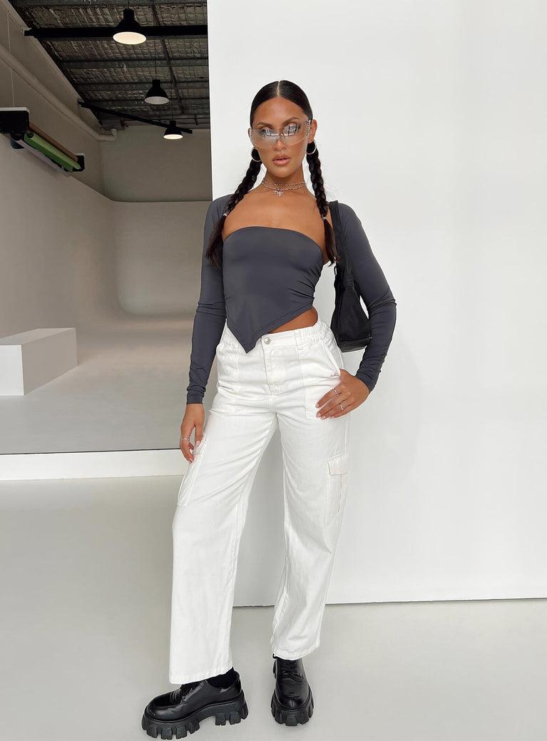 Pawley Cargo Pants White Product Image