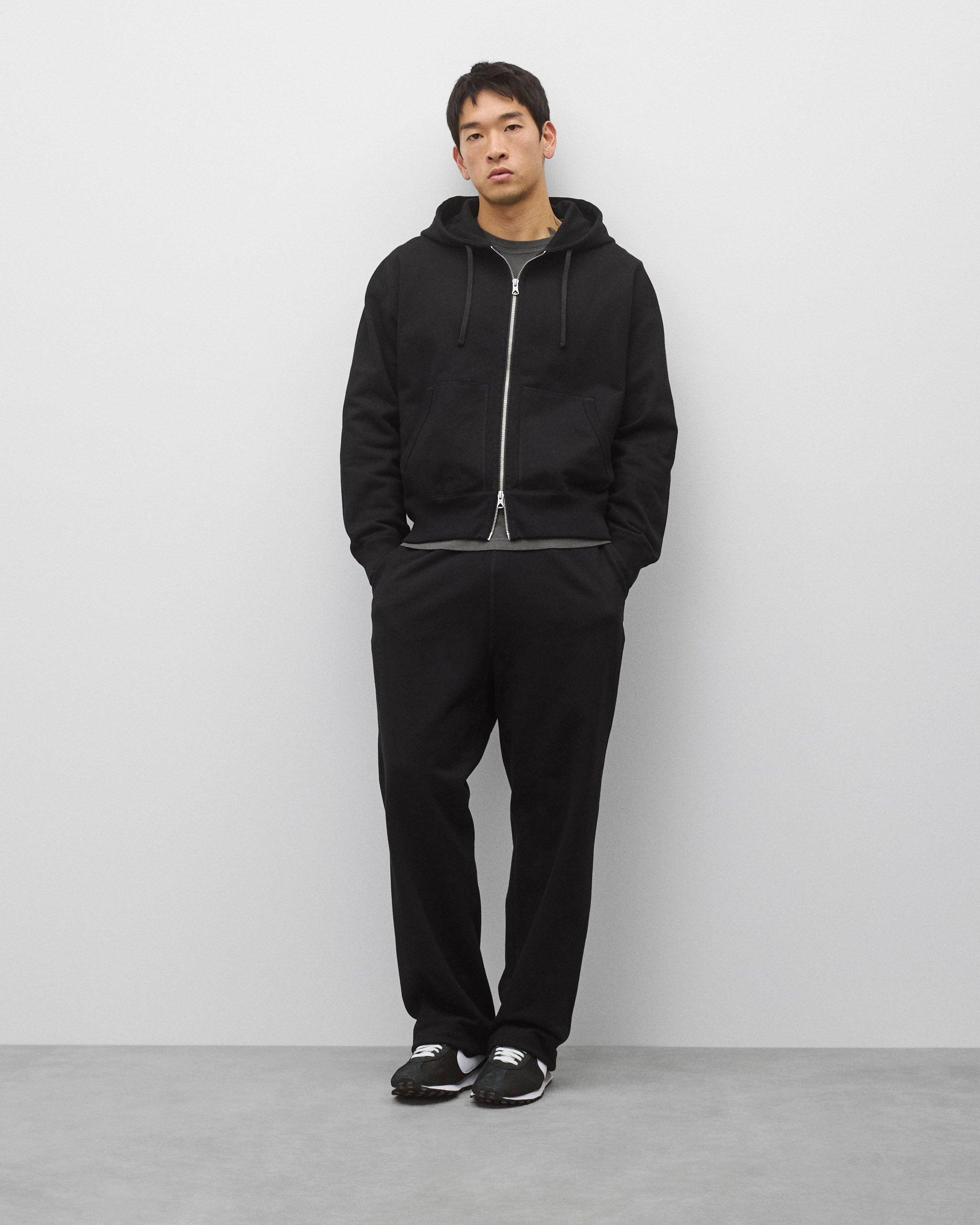 Midweight Terry Relaxed Zip Hoodie Male Product Image