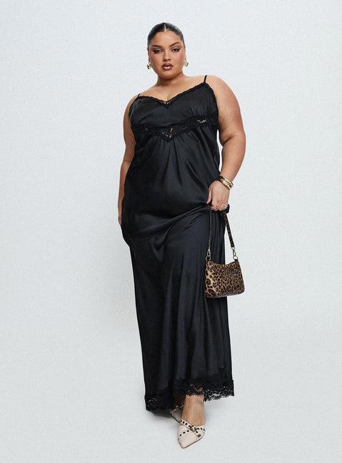 Jorjette Lace Maxi Dress Black Product Image