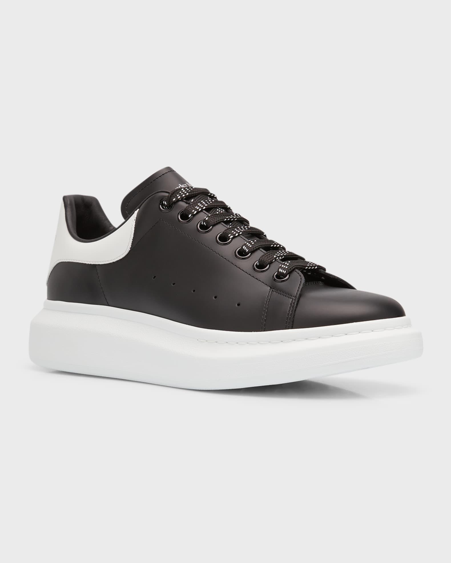 Mens Oversized Leather Platform Sneakers Product Image